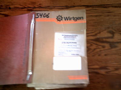 Wirtgen 2100DC/dcr/sm service manual