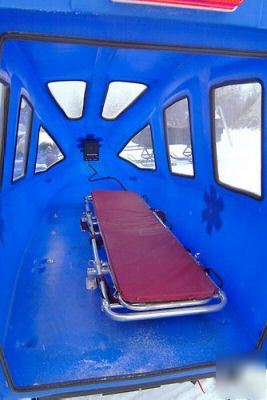 Human remote rescue ambulance all terrain snowmobile
