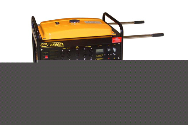 New dek 6500 watt commercial electric start generator