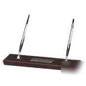 A.t. cross walnut double desk set |1 set| 5201