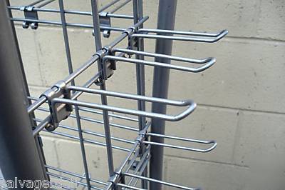 Top quality grid peg hook spinner display carousel used