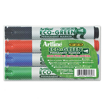 Artline eco-green permanent marker, 4/pack