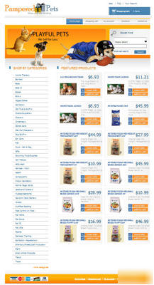 Established pets supplies web business website for sale