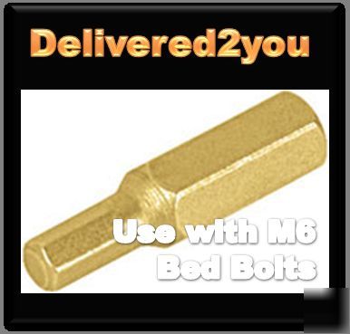 Hex bit fit size M6 bed cot or chair bolts bolt (X02)