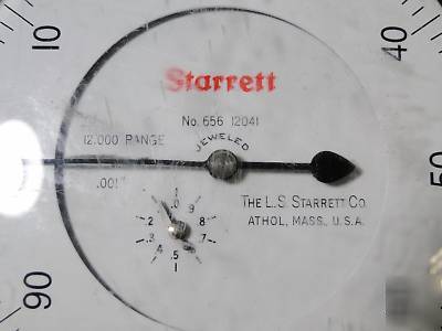 Starrett no. 656-12041 dial indicator