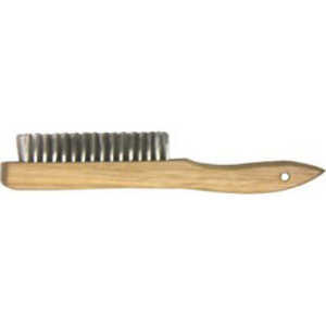 Wire scrouring brush-- wood handle 120 count special 