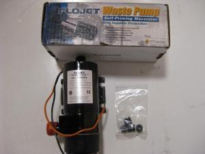 Flojet waste pump self-priming macerator rv 18550000A