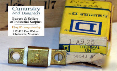 New 1 square d A9.25 thermal overload relay 