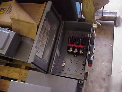 Square d 60 safety switch disconnect 3 phase 