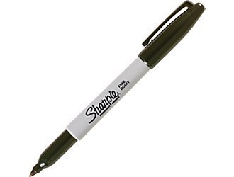 2 sharpieÂ® fine point permanent markers, black, 5/pack 