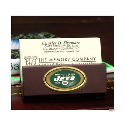 New the memory company york jets business card holder