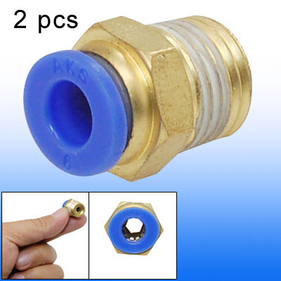 Push in one touch straight connector round fittings 2