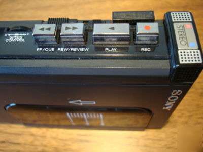 Sony tcs-430 stereo voice & music recorder - mint -wow 