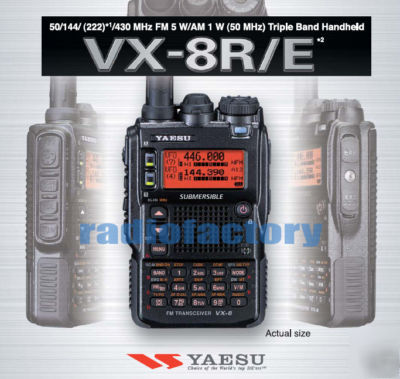 Yaesu vx-8R triband handheld ham radio VX8R transceiver