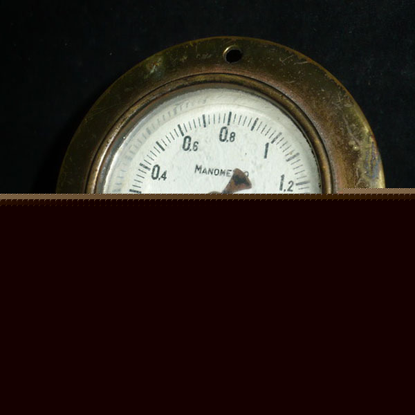 Antique vtg spriano pressure measure manometer milano
