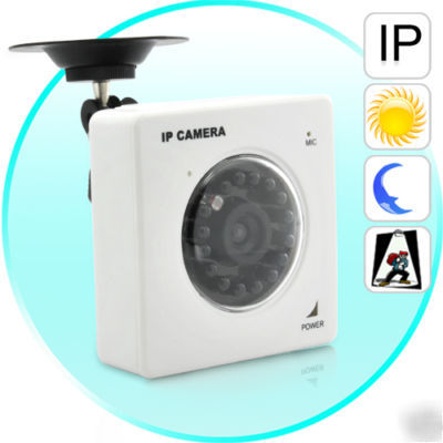 Ip 16 led's security nightvision tcp/ip lan ccd camera