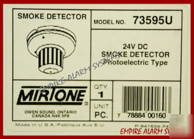 Mirtone 73595U smoke detector head fire alarm 