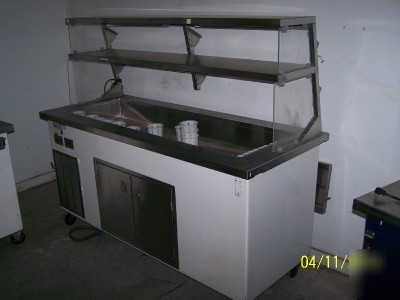 Delfield cold pan serving counter buffet ecsc-74