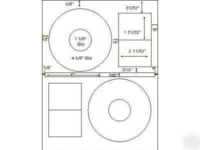 1000 cd dvd glossy gloss stomper comp labels label