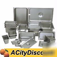 2DZ half size s/s steam table pans 4IN deep smallwares