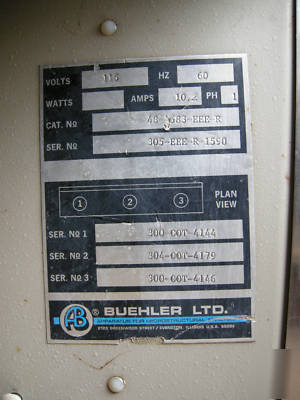 Buehler three position polisher