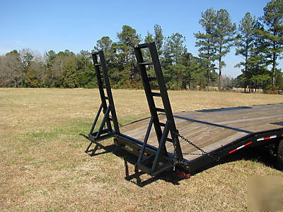 New 2009 24' 14K goooseneck skid steer tractor trailer