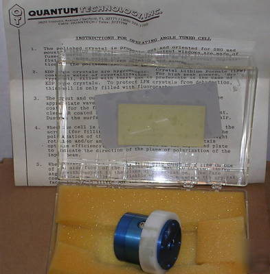 Quantum technology angle tuned shg cell w/lfm crystal?