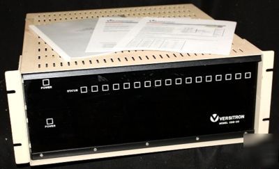 Versitron cds-20 clock distribution system +4 cards