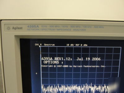 Agilent / hp 4395A spectrum netowork impedance analyzer