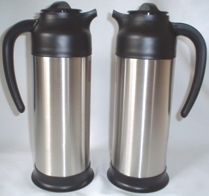 New two 1.0 l stainless steel carafes creamers
