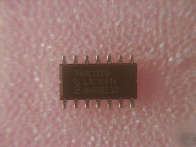 Qty 10 * 74HC132 74HC132D quad 2 input nand smd 14