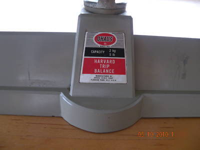 Ohaus harvard trip balance 2KG5LB vintage clean vg cond