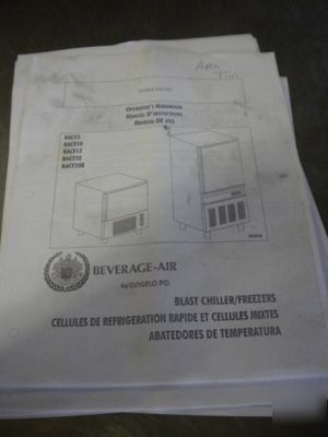 Beverage air used commercial blast chiller freezer BAC5