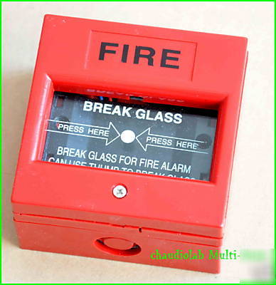 1X fire break glass button box for fire alarm #290110