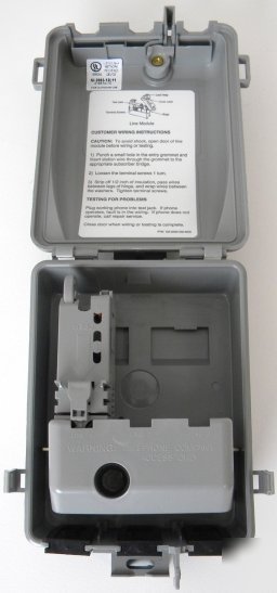 Corning telephone network interface outdoor wiring box