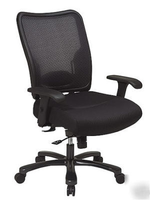 Exec air grid back mesh seat big & tall chair 400LBS