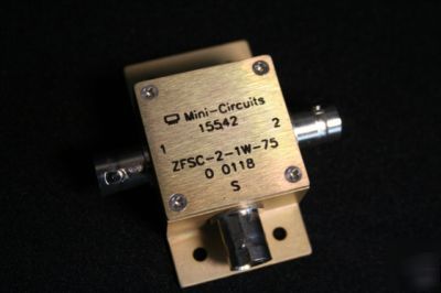 Mini-circuits 2-way, 75 ohm, power splitter/combiner 
