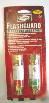 New flashguard flashback arrestor set byharris /sealed