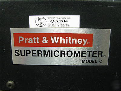 Pratt & whitney model c supermicrometer 