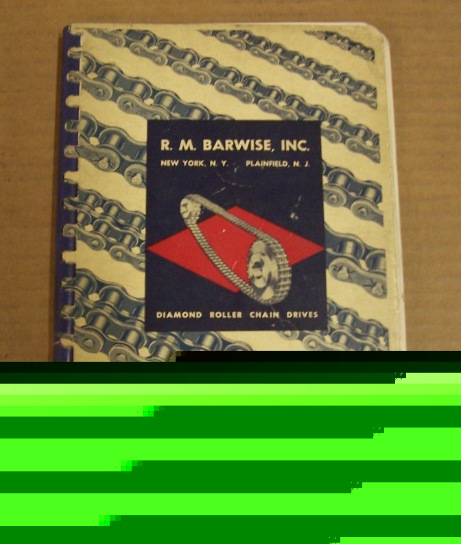 Rm barwise 1952 diamond roller chain drives brochure