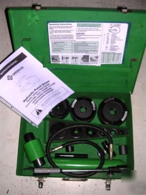 New greenlee 7310 555 hydraulic knockout punch set new