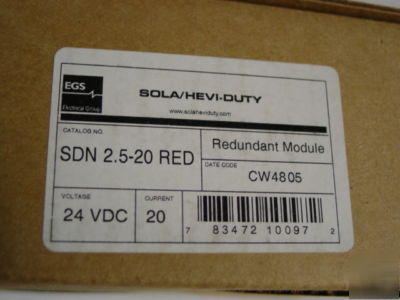 Sola 24VDC din rail power supply sdn 2.5-20 red 