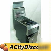 Used pitco gas deep fat food chicken fish snack fryer
