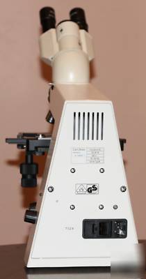 Carl zeiss standard 25 microscope with objectives