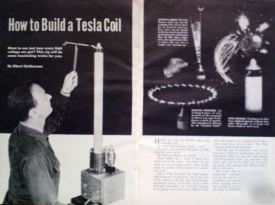 50,000 volt tesla coil howto build science fair project