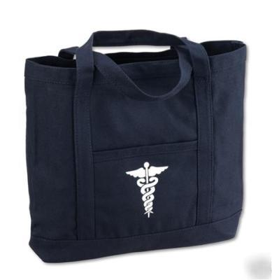 Nursing / medical caduceus on the go heavy duty tote