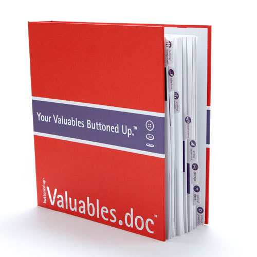 Valuables.doc binder by buttoned up