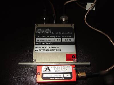 Aa aom and driver for dpss 110MHZ 488-635NM 5W/MM2