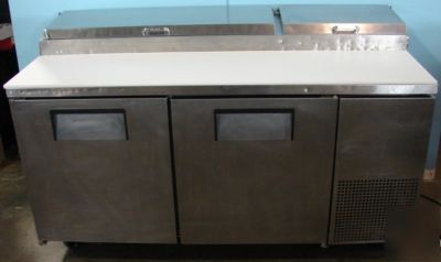 New true refrigerated pizza prep table, tpp-67, board