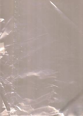  100 clear poly bags, 14 x 16 ,attached,easy to handle